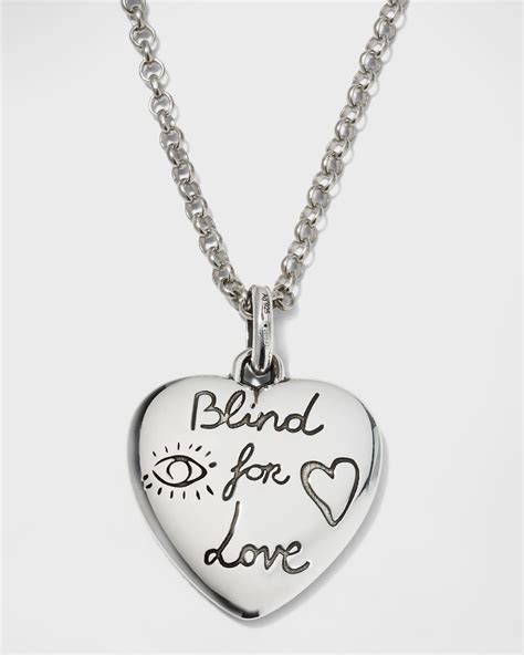 gucci blind for live|blind for love Gucci necklace.